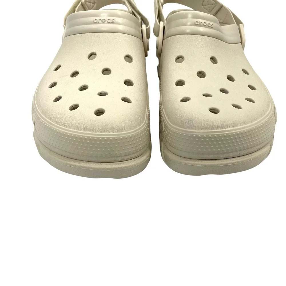 NEW Crocs Duet Max II Clogs Size 11 Mens stucco cream‎